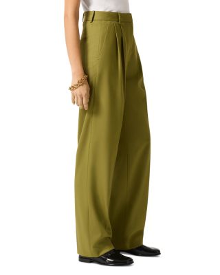 Pleated Tapered Trousers