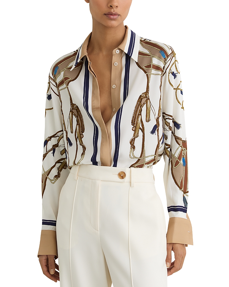 Reiss Scarf Printed Shirt