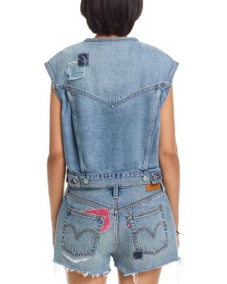 Collarless Shrunken 90's Vest