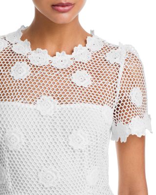 Embroidered Mesh Mini Dress - Exclusive