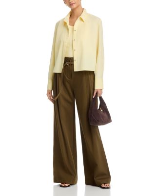 Cropped Button Down Shirt