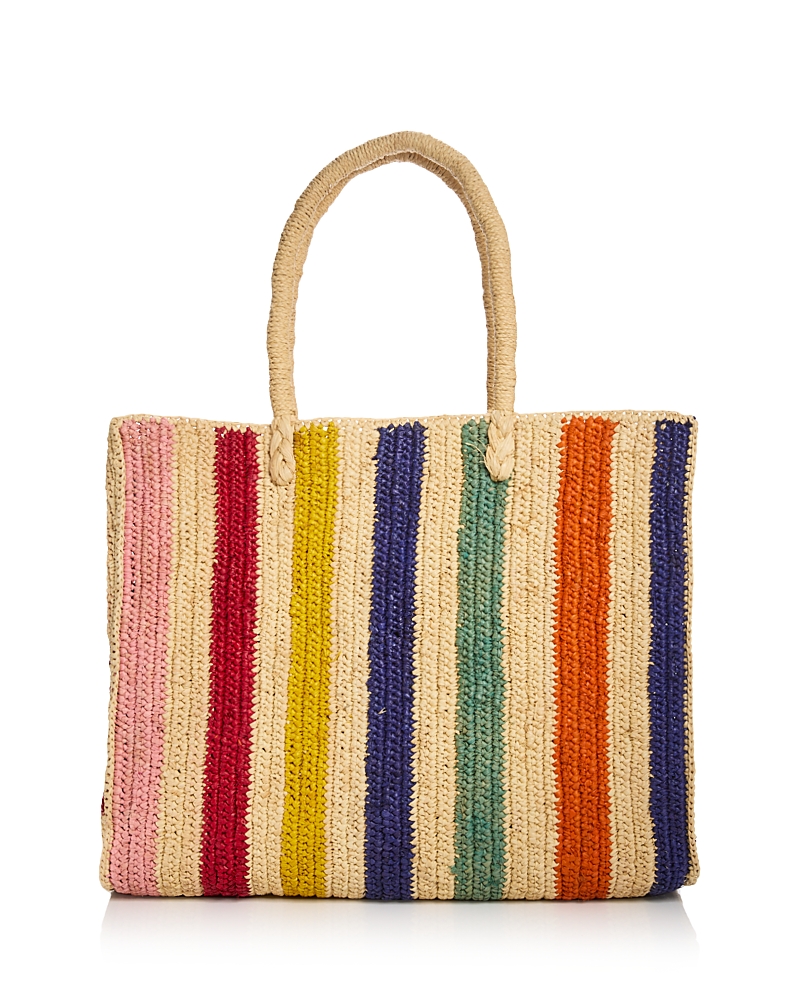 Aqua Raffia Tote - Exclusive