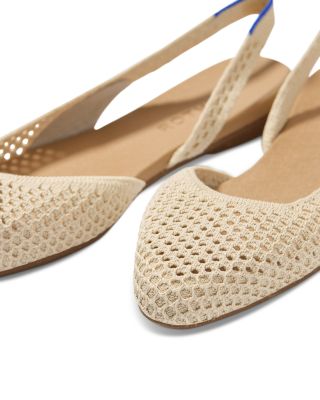 Women's The Almond Mesh Slingback Flats