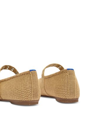 Women's Max Buckle Knit Mesh Mary Jane Flats