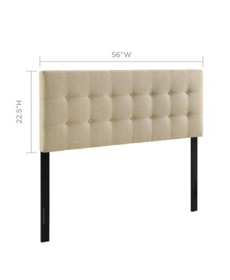 Emily Upholstered Fabric Headboard, Full