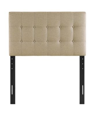 Emily Upholstered Fabric Headboard, Twin