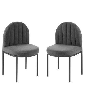Isla Upholstered Fabric Dining Side Chair, Set of 2