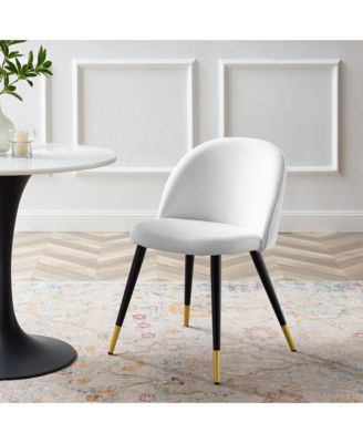 Cordial Performance Velvet Dining Chairs, Set of 2