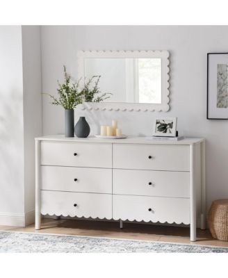 Emmeline Scalloped 6-Drawer Dresser