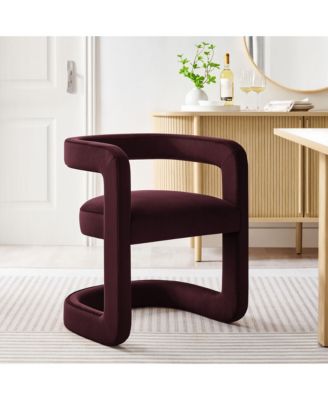 Winslow Barrel Performance Velvet Dining Chair