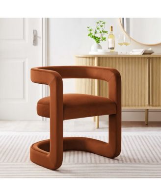 Winslow Barrel Performance Velvet Dining Chair