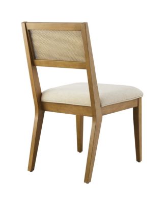 Nimba Faux Rattan Fabric Dining Chairs, Set of 2