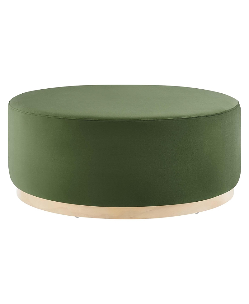 Modway Tilden Large 38 Round Performance Velvet Upholstered Ottoman