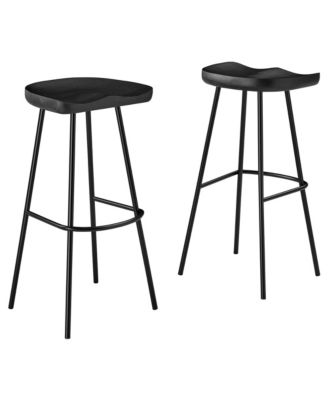 Concord Backless Wood Bar Stools, Set of 2
