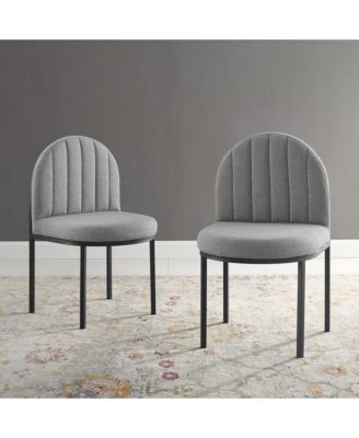 Isla Upholstered Fabric Dining Side Chair, Set of 2