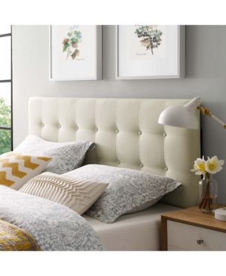 Emily Upholstered Fabric Headboard, Full