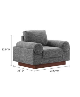 Oasis Upholstered Fabric Armchair