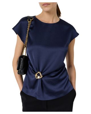 Claudie Brooch Top