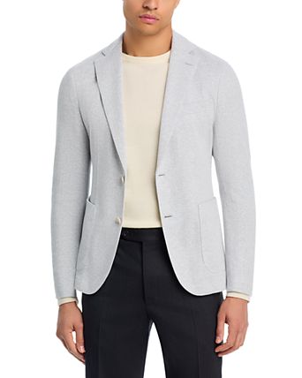 Hanry Jersey Herringbone Slim Fit Unstructured Sport Coat