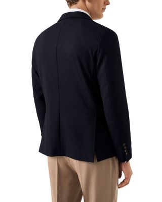 Soft Wool Knit Suit Jacket