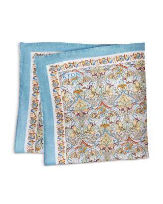 Floral Linen Pocket Square