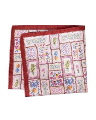Patchwork Panama Silk Pocket Square