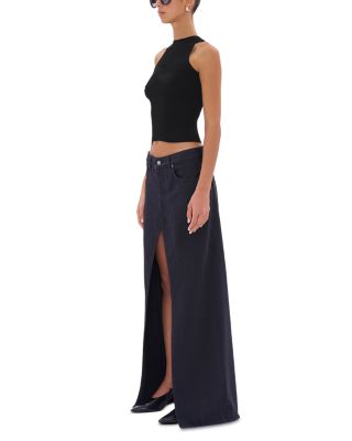 Gana Bull Slit Maxi Skirt