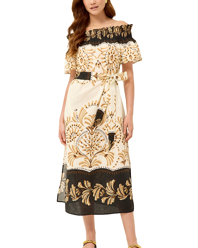 Marie Oliver Lola Smocked Neck Dress