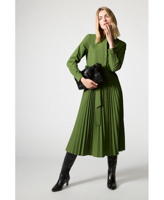Kelsie Pleated Shirtdress