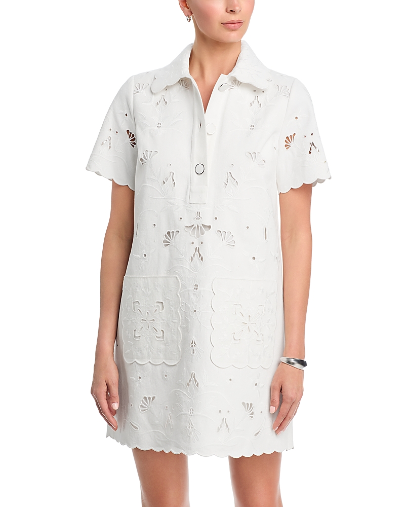 Elie Tahari Marianna Embroidered Dress