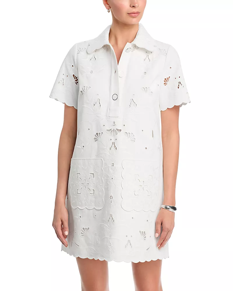 Elie Tahari Marianna Embroidered Dress