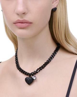 The Heart Balloon Pav&eacute; Chain Necklace, 16"