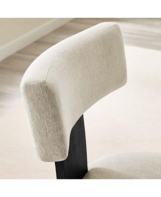  Nalani Fabric Upholstered Dining Chairs, Set of 2