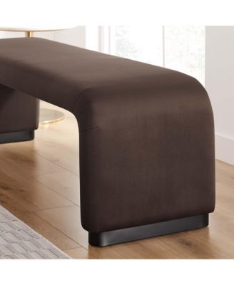 Koda Performance Velvet Waterfall Long Bench