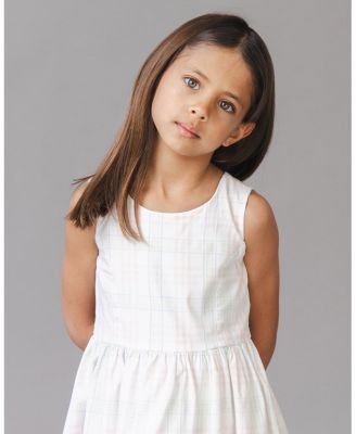 Girls' Organic Stretch Poplin Button Back Party Dress - Little Kid, Big Kid
