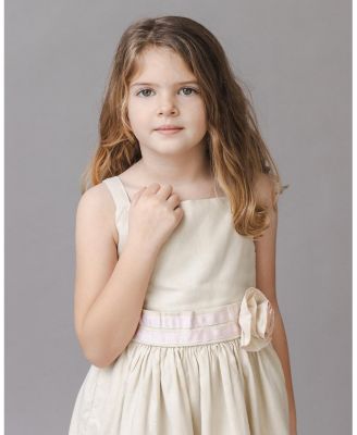  Girls' Linen Cami Rosette Dress - Little Kid, Big Kid