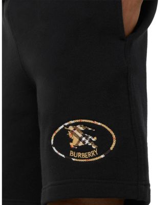  Check Knight Stamp Cotton Shorts