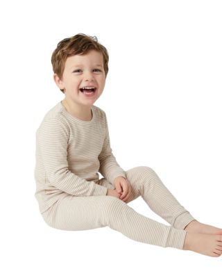 Boys' Oatmeal Stripe Bamboo Kids Pajama Set &acirc;€“ Little Kid, Big Kid
