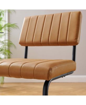  Parity Faux Leather Dining Side Chairs, Set of 2