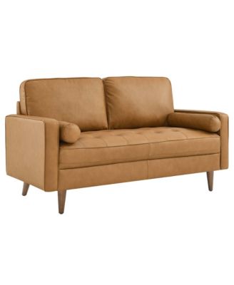  Valour Leather Loveseat