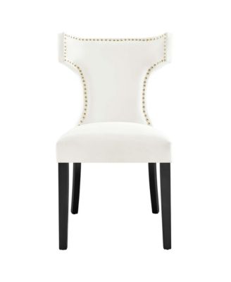  Curve Performance Velvet Dining Chairs, Set of 2