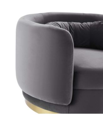  Relish Performance Velvet Swivel Chair