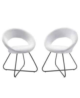  Nouvelle Upholstered Fabric Dining Chair, Set of 2