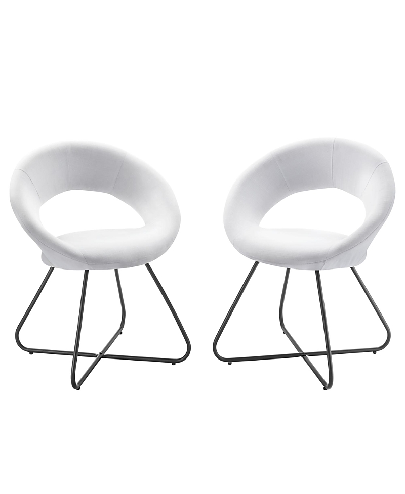 Photos - Display Cabinet / Bookcase Modway Nouvelle Upholstered Fabric Dining Chair, Set of 2 A6-B63A-C7D4937A8CD9