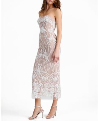 Catherine Strapless Sequin Embroidered Gown