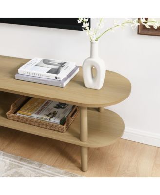  Torus Oval Wood TV Stand