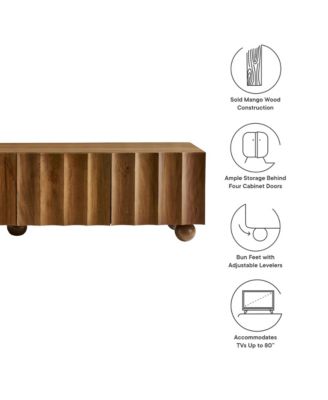  Sorren Scalloped 71" Wood TV Stand