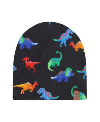  Boys' Stretch Jersey Dinosaur Beanie - Little Kid