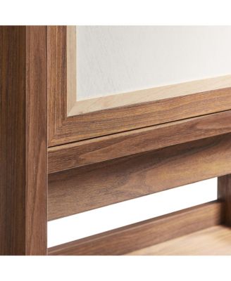  Capri Tall Wood Grain Standing Storage Cabinet