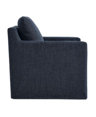  Serene Fabric Slipcovered Swivel Armchair